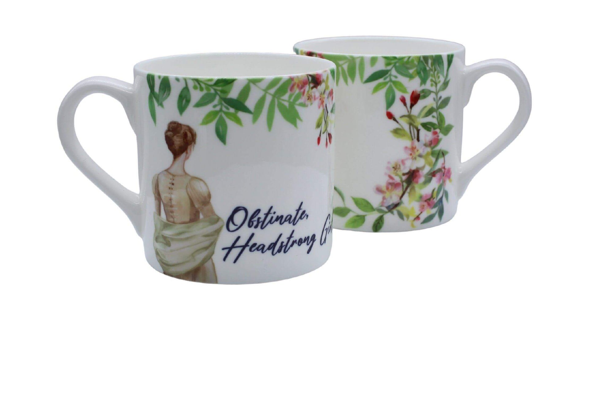 Obstinate, Headstrong Girl! (Jane Austen)  Mug Mugs Mustard and Gray Ltd Shropshire UK