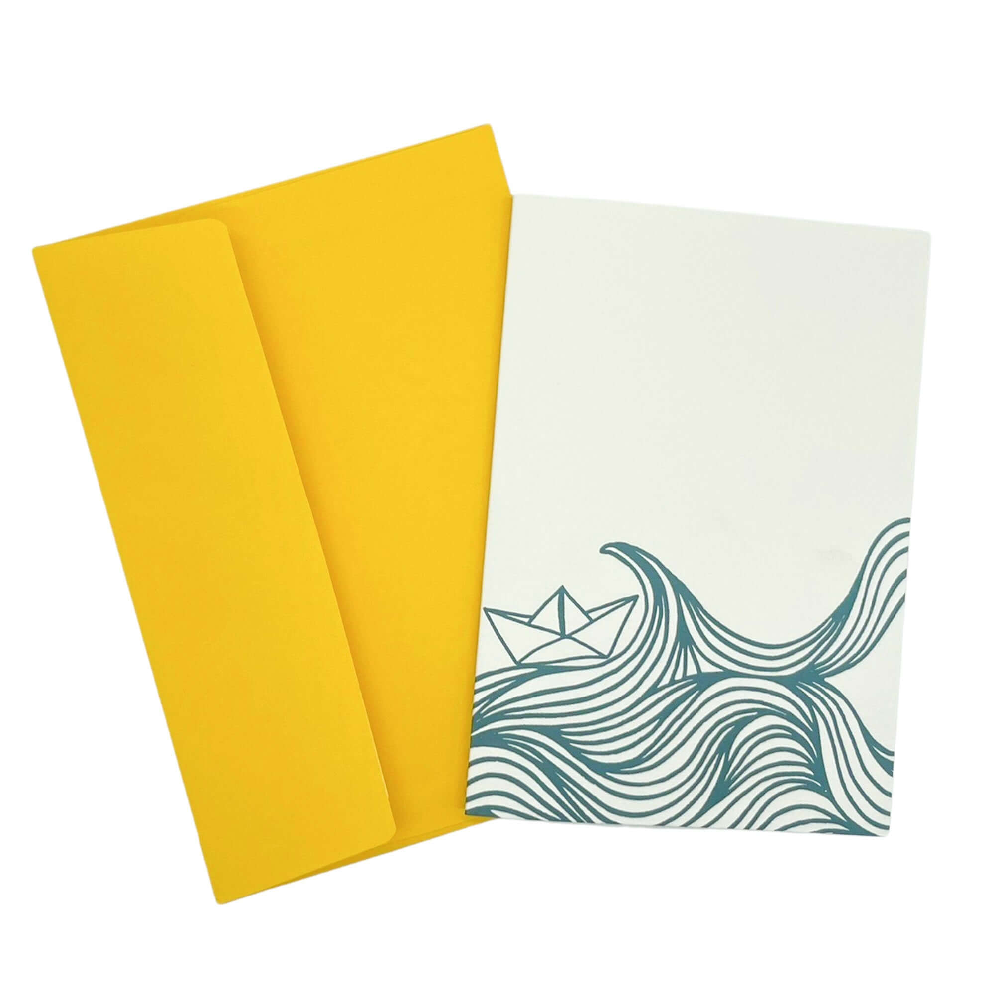 Paper Boat Greetings Card Greetings Card Mustard and Gray Ltd Shropshire UK