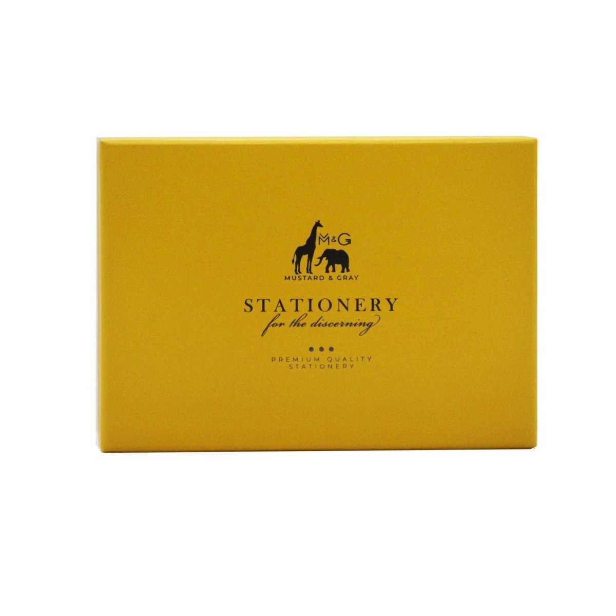Pillarbox Change of Address Card Set with Red Envelopes - Mustard and Gray Ltd