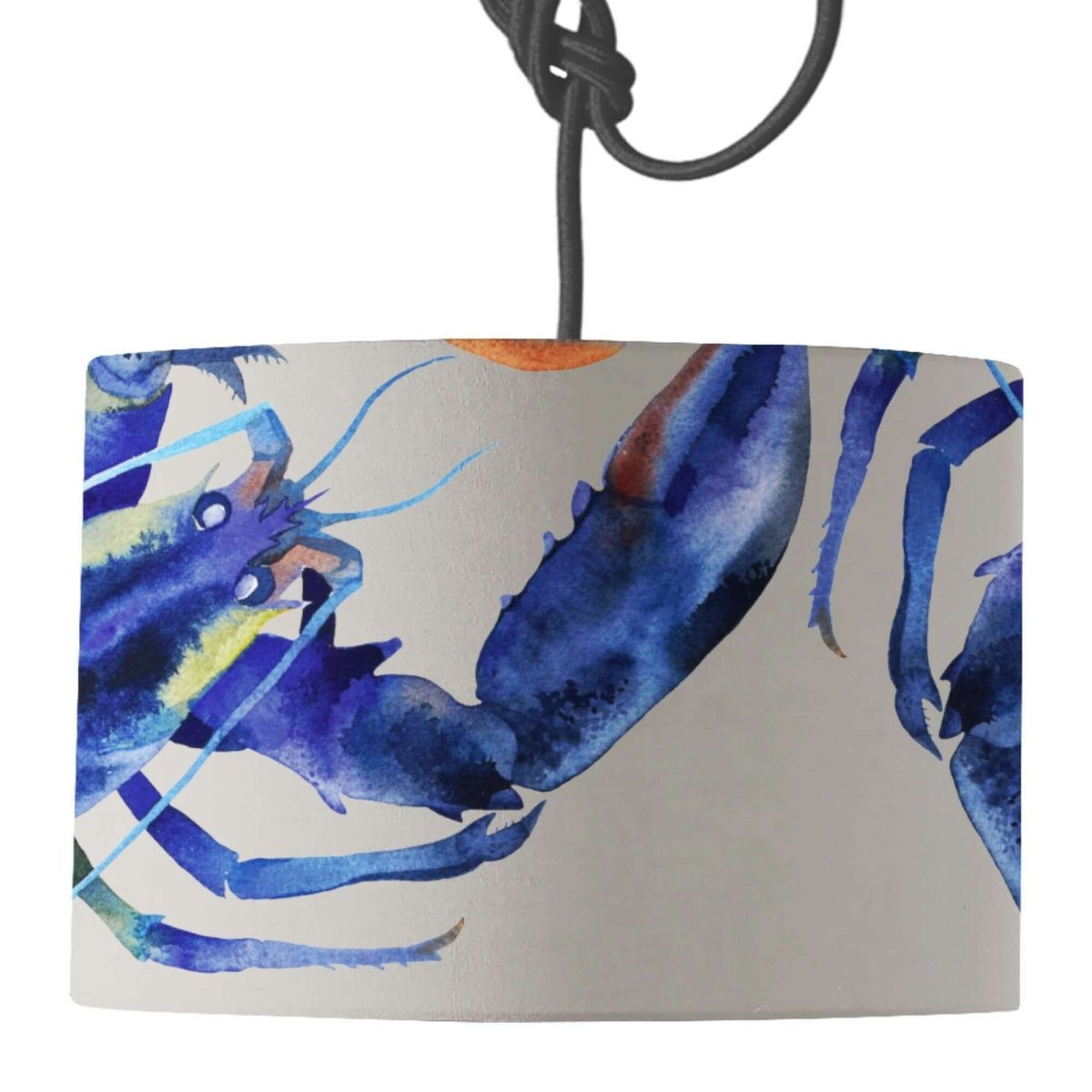 "Pinchy" Lobster Lamp Shade - Mustard and Gray Ltd