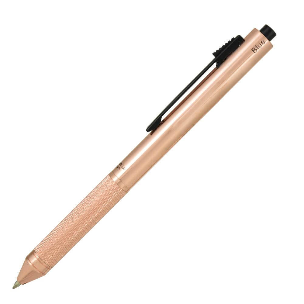 Quadro 4 in 1 Multi Function Pen - Copper Ballpoint Pen Mustard and Gray Ltd Shropshire UK