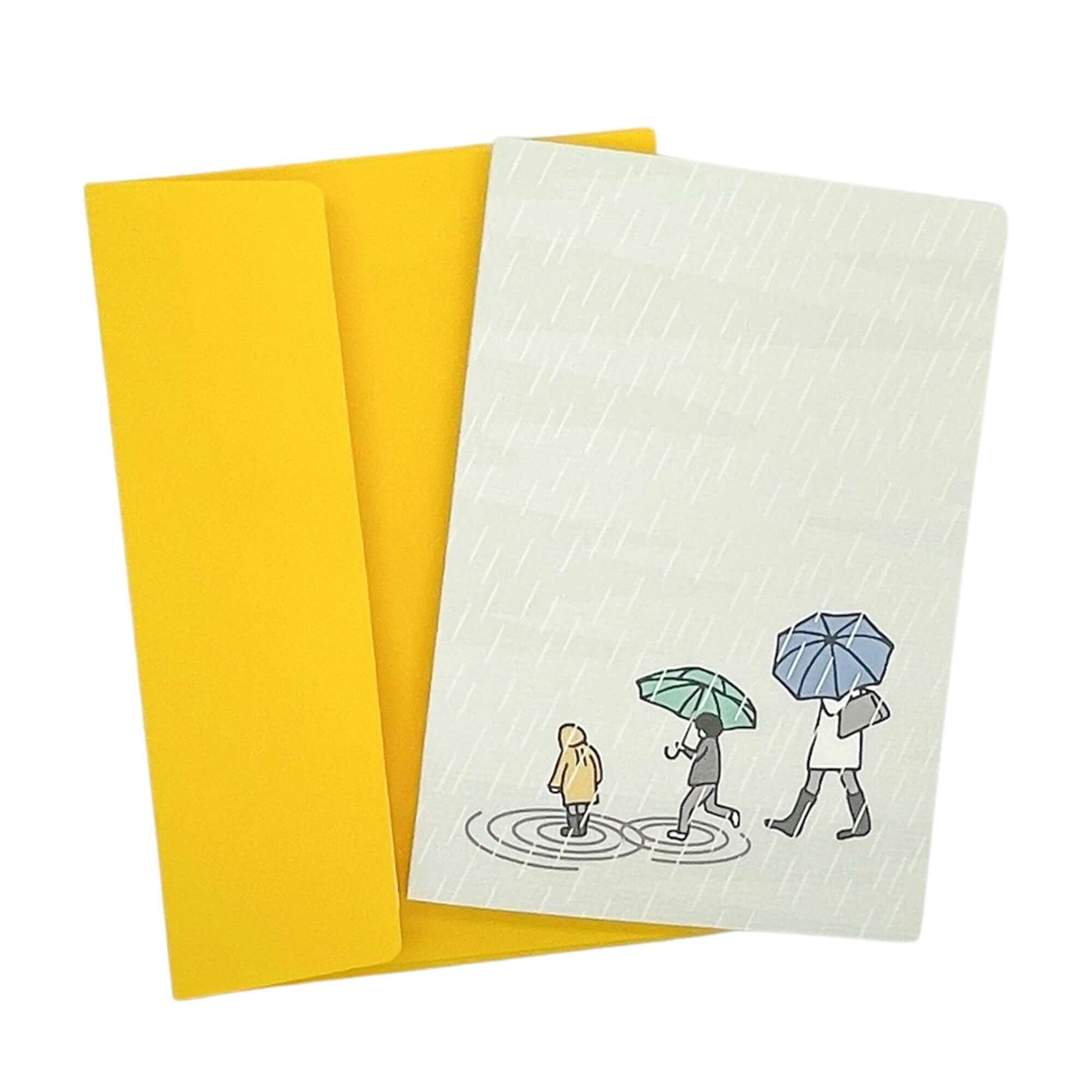 Rainy Day Greetings Card Greetings Card Mustard and Gray Ltd Shropshire UK