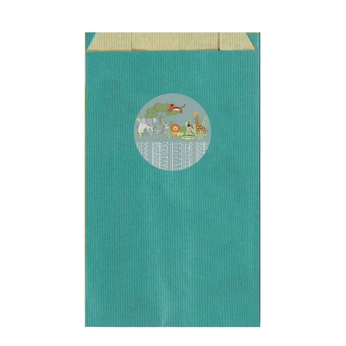 Safari Animals Party Bags - Mustard and Gray Ltd