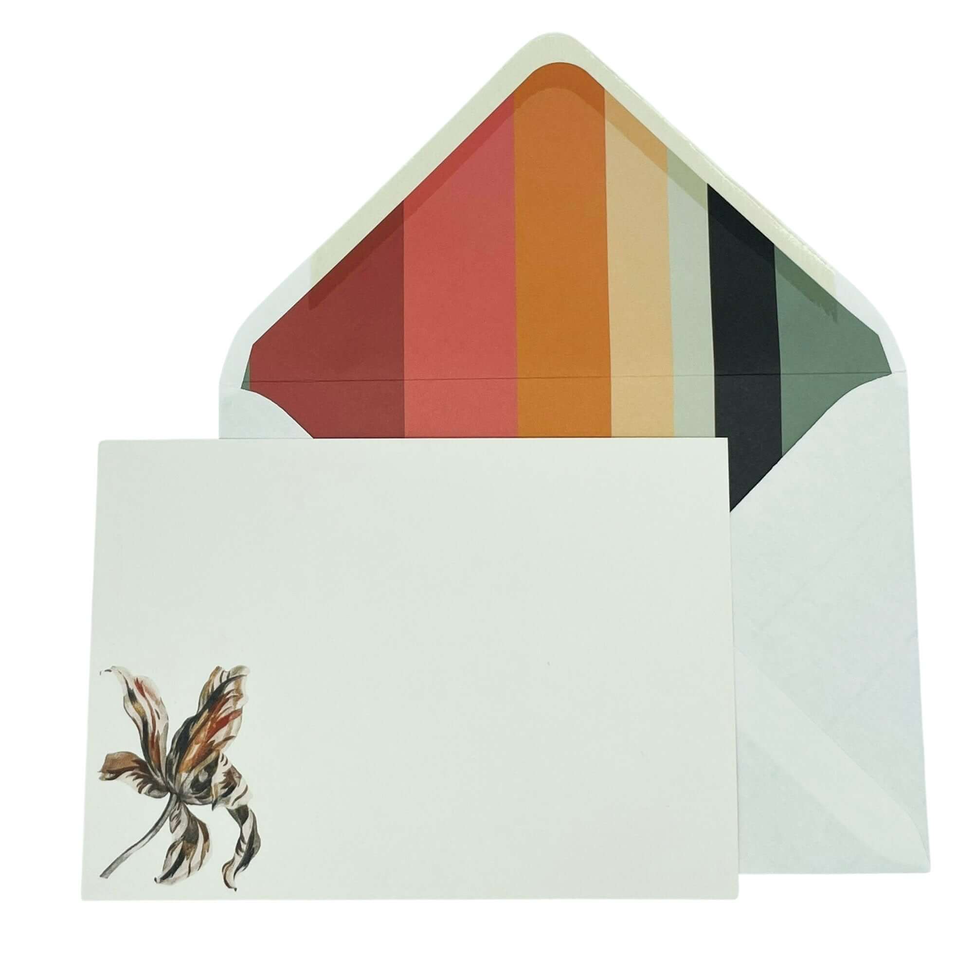 Tulip Notecard Set with Lined Envelopes