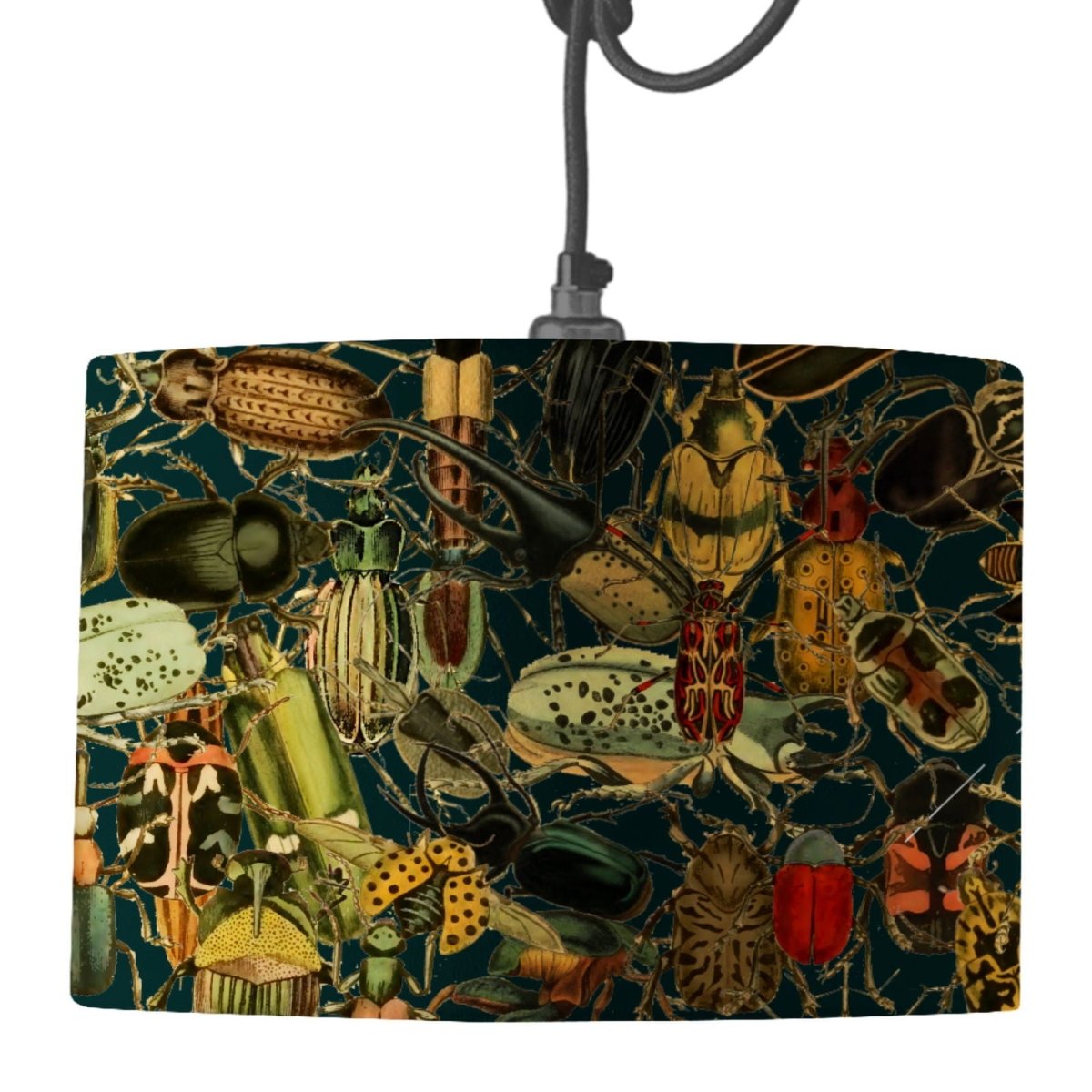 Vintage Bugs Lamp Shade - Mustard and Gray Ltd