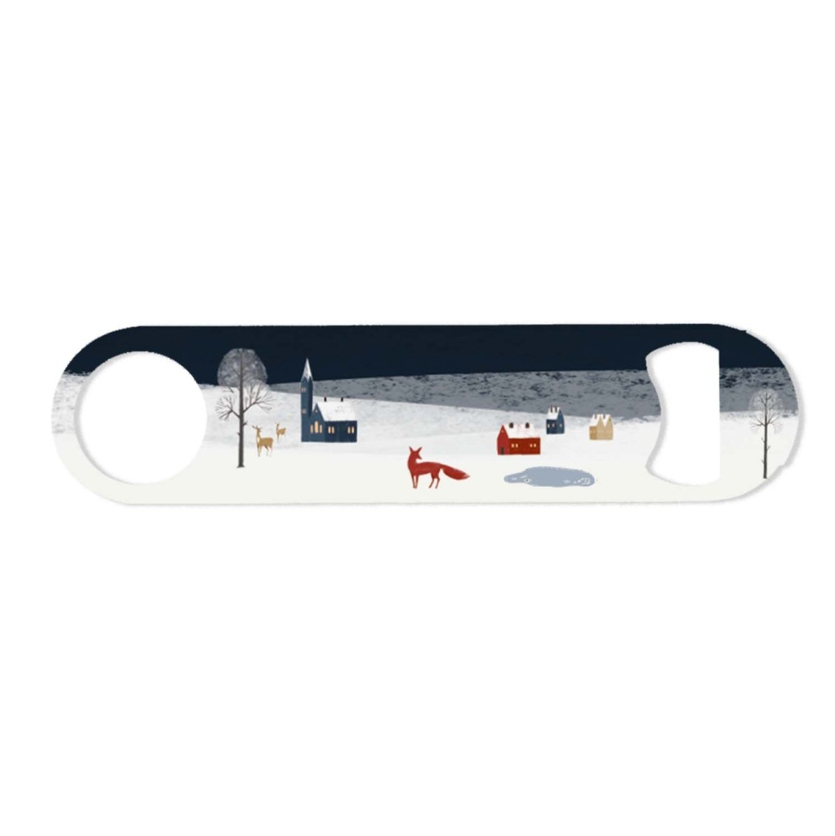 Winter Fox Bottle Opener - Night - Mustard and Gray Ltd