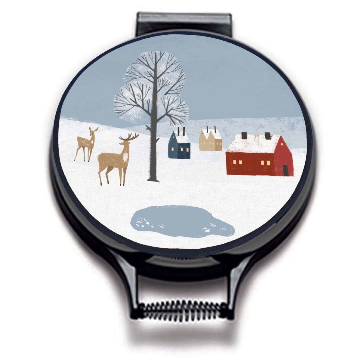 Winter Fox Circular Hob Covers - Mustard and Gray Ltd