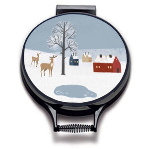 Winter Fox Circular Hob Covers - Mustard and Gray Ltd