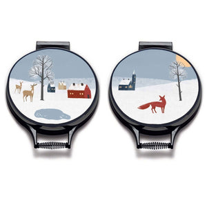 Winter Fox Circular Hob Covers - Mustard and Gray Ltd