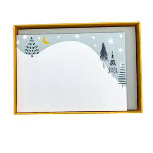 Winter Star Notecard Set Children's Notecards Mustard and Gray Ltd Shropshire UK